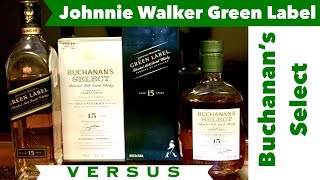 Hablemos de JW Green Label vs Buchanans Select [upl. by Suirauqram58]