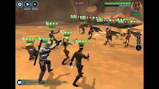 SWGOH TW Phoenix Hera Omicron vs Geonosian Poggle Omicron [upl. by Hadeehuat]