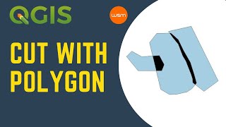 QGIS  Cut with polygon [upl. by Rexford]