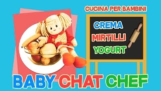 Come fare la crema soffice ai mirtilli e yogurt fatto in casa  Baby Chat Chef  cucina per bambini [upl. by Asille235]