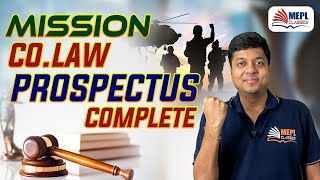 MISSION COLAW  Prospectus Complete  CA Inter CMA Inter amp CS Executive  Mohit Agarwal [upl. by Thirza]