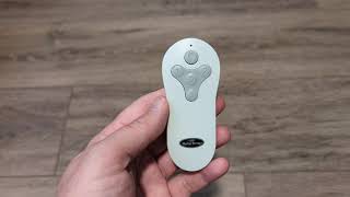 Pairing a Hampton Bay remote when theres no DIP switches or Learn button [upl. by Staw]