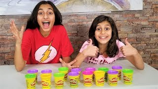 DONT CHOOSE THE WRONG PLAYDOH SLIME CHALLENGE [upl. by Menides]