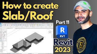 Easy way to make RoofsSlabs in Revit 2023  Part 11  For beginners [upl. by Oluap]