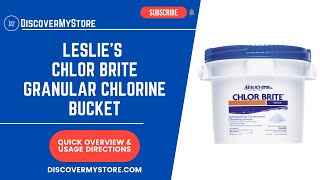 How to Use Chlor Brite Granular Chlorine Bucket [upl. by Ravid109]