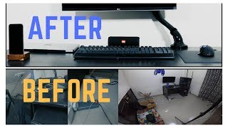 PC Desk Setup Makeover 2018 India [upl. by Auqinu724]