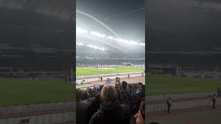 NATIONS LEAGUEGREECE V ENGLANDGreek fans sing their national anthem football footballshorts [upl. by Aaronson]