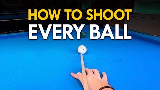 Pool Lesson  How to Shoot Every Ball  Step by Step [upl. by Nosyla439]