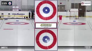 Curling Stadium  Kalamazoo  Sheet C 110824 [upl. by Noseimaj980]