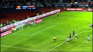 Penal Fallado del Chupete Suazo contra Atlas Jornada 7 Liga Mexicana 2012 [upl. by Avonasac]