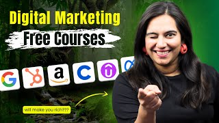 FREE Digital Marketing Courses With CERTIFICATIONS That You Should Do In 2024 🔥 [upl. by Wolbrom75]