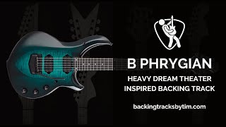 Heavy Dream Theater Inspired Backing Track in B Phrygian  115 BPM [upl. by Odysseus866]