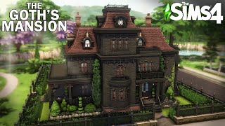 🥀 THE GOTHS MANSION  The Classic Version  Sims 4 Speed Build  NoCC [upl. by Ecikram704]