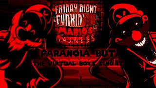 Paranoia FNF Marios Madness V2 But Mr Virtual and Albert Classic Mr Virtual Sing It [upl. by Puff]