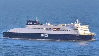 DFDS  MV Cote DOpale and MV Delft Seaways arriving at Dover [upl. by Schapira]