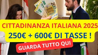 ⛔ TASSE E LIMITAZIONI PER EXTRACOMUNITARI NEL 2025  CITTADINANZA ITALIANA E NON SOLO [upl. by Neenwahs145]