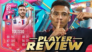 5⭐ WEAK FOOT 89 FUT BIRTHDAY TOLISSO PLAYER REVIEW SBC PLAYER FIFA 23 Ultimate Team [upl. by Dnaltiac]