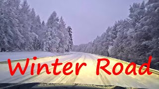 Extreme Icy Road Condition  Luleå Sweden  Road trip  4K UHD [upl. by Elysee]