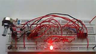 RUNNING LED USING IC NE555 AND 2 IC 4017 [upl. by Salb353]