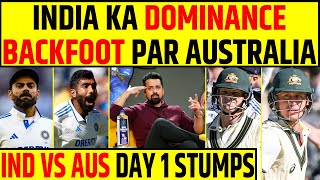 🔴INDIA vs AUSTRALIA DAY 1 STUMPSJASPRIT BUMRAH NE INDIA KA KARAYA SHANDAR COMEBACKBACKFOOT PAR AUS [upl. by Garik637]