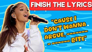 Can You Finish the Lyrics 🎤  Ultimate Lyrics Challenge  Quiz Pop [upl. by Hildy]