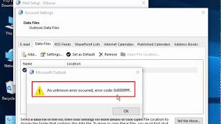 Fix Outlook Error Code 0x888ffff  An unknown Error Occurred  Error Code 0X888ffff [upl. by Aschim23]