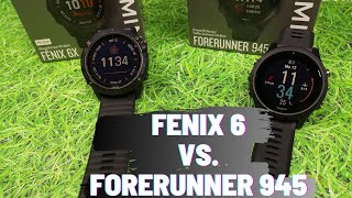 Garmin Fenix 6 vs Garmin Forerunner 945 Welche Premium Sportuhr ist besser [upl. by Mercie]