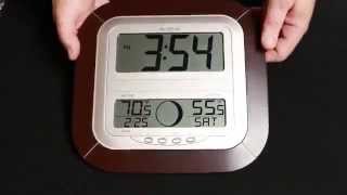 WS8418UIT Atomic Digital Wall Clock [upl. by Shirberg]