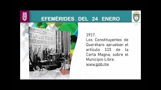 EFEMÉRIDES  Del 23 al 29 de enero [upl. by Harberd]