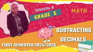 session 8 Subtracting Decimals grade maths education mathematics school study [upl. by Ainotahs]