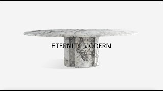 Milan Modern Oval Marble Dining Table with Oval Pedestal Base  Modern Furniture [upl. by Ungley]