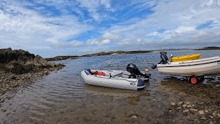 Sea fishing UK Good fishing session with Inflatable boat [upl. by Enyar]