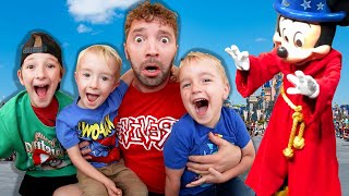 HOLY CRAP 3 KIDS At Disney World [upl. by Nehepts]