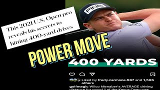 How the LONGEST DRIVER in PRO GOLF HITS 400 yard DRIVES REVEALED POWER WRIST MOVE of NIENABER [upl. by Sabrina]