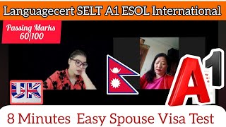 Languagecert A1 Spouse Visa TestSpeaking amp Listening Full Mock TestPassing Marks 601008 mins [upl. by Porter]