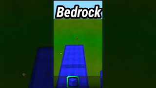 Minecraft JAVA vs BEDWOCK Fazendo PONTE minecraft shorts [upl. by Seys]