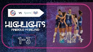 HIGHLIGHTS  Wash4green Pinerolo  Numia Vero Volley Milano Serie A1 Tigotà [upl. by Drahcir319]