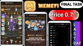 Memefi Airdrop last day  memefi new update  memefi airdop criteria  memefi okx wallet connect [upl. by Rise]