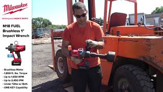 Review Milwaukee FUEL Brushless 1quot Impact Wrench  toolnutcom [upl. by Rimat768]