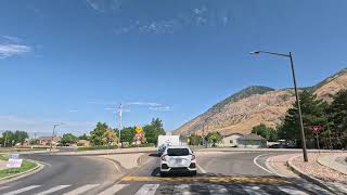 Drive Through Hobble Creek Canyon and through Springville Neighborhoods 4K  Utah [upl. by Ikik]