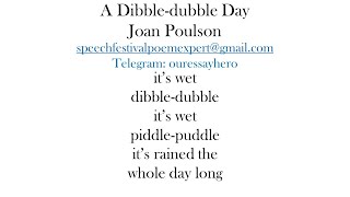 A Dibbledubble Day by Joan Poulson P4 [upl. by Eric]