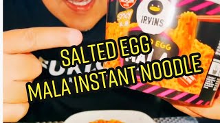 EP 166  SALTED EGG MALA INSTANT NOODLES [upl. by Flanders]