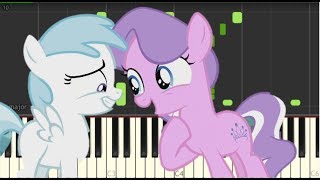 My little pony  The vote song Vote for Pip piano tutorial Synthesia MLP FiM [upl. by Raynah]