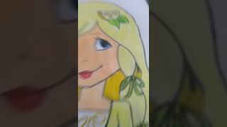 how to colour the character lemon Meringue of strawberry shortcakesatisfyingart drawing easy [upl. by Ellennoj]