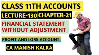 Profit and loss Account  Chapter21 Financial Statement Without Adjustment  Class11 Accounts [upl. by Pyle677]