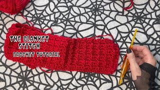 Crochet Tutorial The Blanket Stitch [upl. by Hgielrebmik]