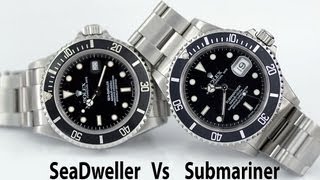 Rolex Sea Dweller 16600 Vs Submariner 16610 Genuine Comparison Review [upl. by Taber186]