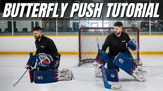 Improve Your Butterfly Push Skills Hockey Goalie Drill [upl. by Merce789]