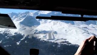 2011 Courchevel CVF LFLJ Landing RWY 22 [upl. by Annasor]