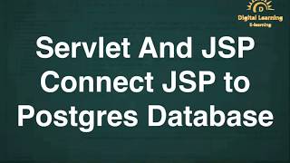 22 Servlet And JSP Connect JSP to Postgres Database  Online Training Download app from below link [upl. by Assenal]